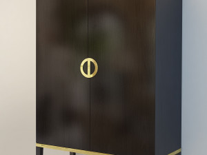 fererro bookcase cabinet the sofa chair company 3D Модель
