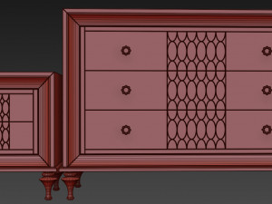dresser nightstand mugali galiano emocion Modelo 3D