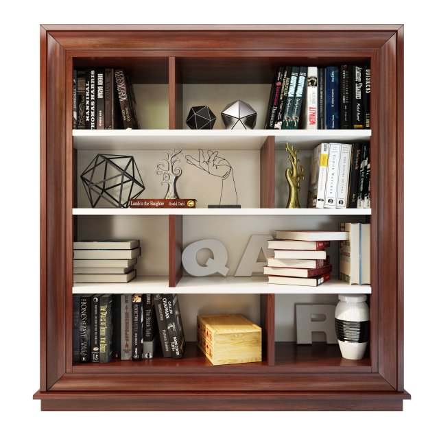 mugali bookcase shelving galiano emocion 3D Model .c4d .max .obj .3ds .fbx .stl .blend 