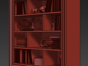mugali bookcase shelving galiano emocion 3D Model