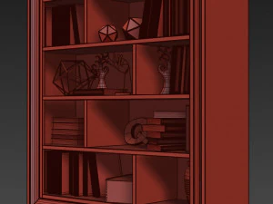 mugali bookcase shelving galiano emocion 3D Model