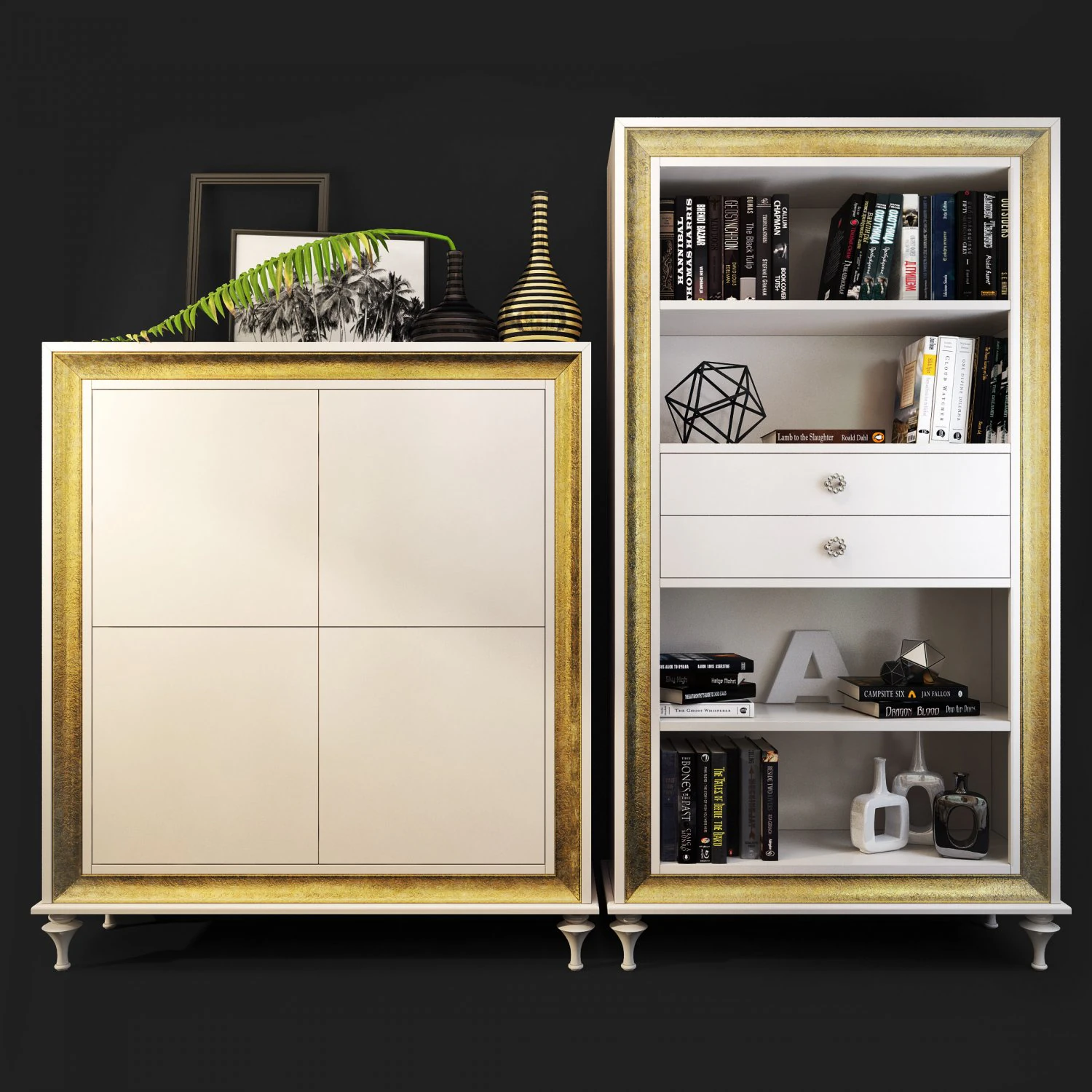 mugali cabinet bookcase galiano emocion 3D Model .c4d .max .obj .3ds .fbx .stl .blend 