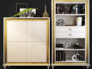 mugali cabinet bookcase galiano emocion 3D मॉडल