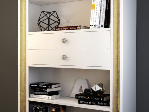 mugali cabinet bookcase galiano emocion 3D Model