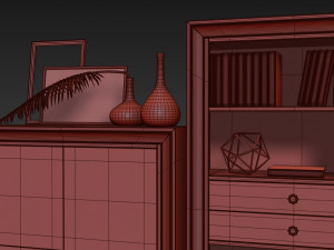 mugali cabinet bookcase galiano emocion 3D Model