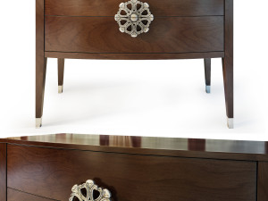 console hooker accent dresser medallion 3D Model