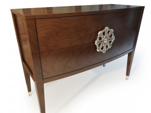 console hooker accent dresser medallion 3D Model