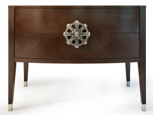 console hooker accent dresser medallion 3D Model