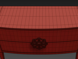 console hooker accent dresser medallion 3D Model