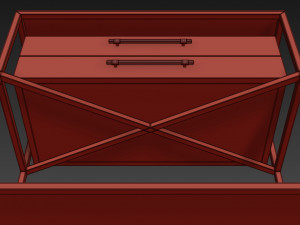 hooker curata sideboard nightstand Modelo 3D