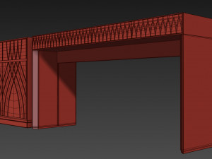 smania jersey rasha sideboard console - dresser 3D Model