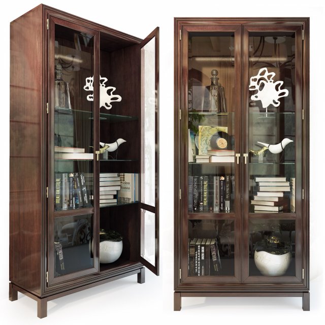 jason glass door cabinet Modèle 3D .c4d .max .obj .3ds .fbx .stl .blend