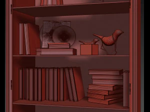jason glass door cabinet 3D Model