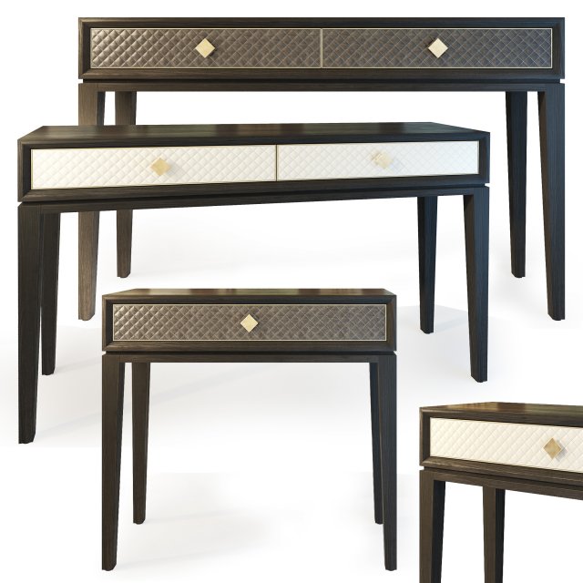 console - dresser laurent the sofa and chair company Model 3D .c4d .max .obj .3ds .fbx .stl .blend