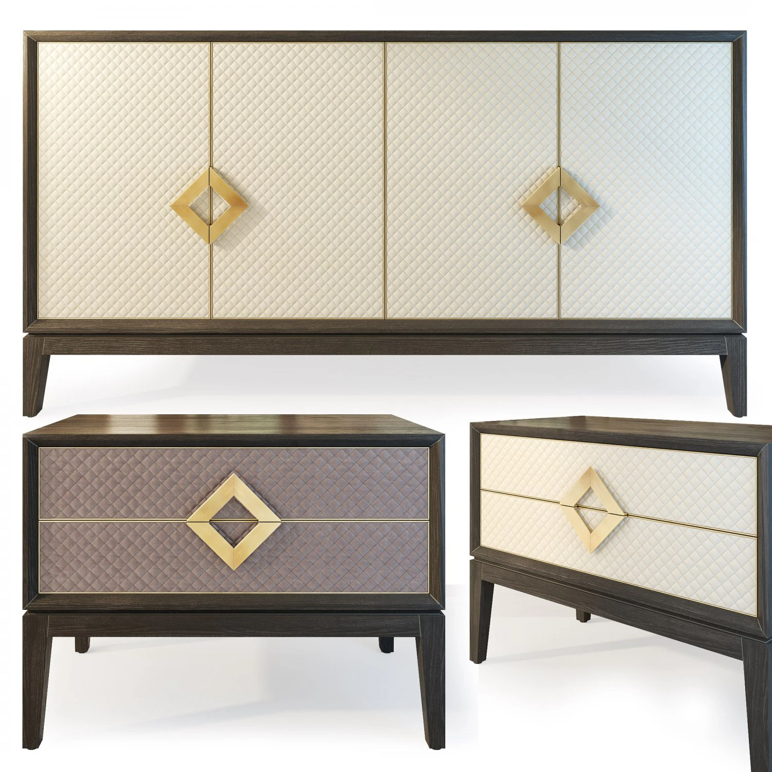 sideboard nightstand laurent the sofa and chair company 3D Model .c4d .max .obj .3ds .fbx .stl .blend 