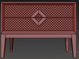 sideboard nightstand laurent the sofa and chair company 3D Model
