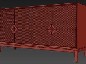 sideboard nightstand laurent the sofa and chair company 3D Model