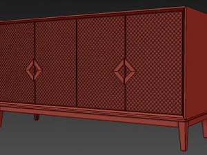 sideboard nightstand laurent the sofa and chair company 3D Model