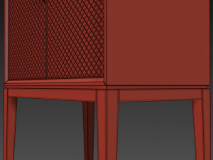 cabinet - sideboard laurent the sofa and chair company 3D 모델