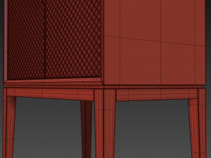 cabinet - sideboard laurent the sofa and chair company 3D 모델