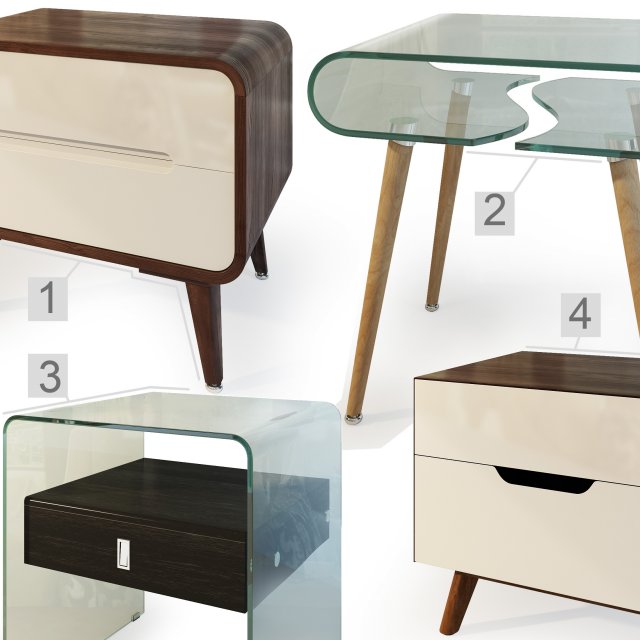 Night stand shop table set
