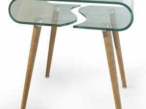 modern nightstand bedside table set imodern 3D Model