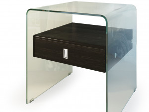 modern nightstand bedside table set imodern 3D Model