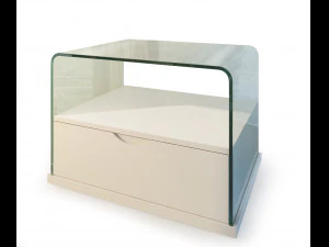 modern nightstand bedside table set 2 imodern 3D Model
