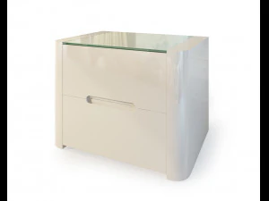 modern nightstand bedside table set 2 imodern 3D Model