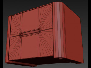 modern nightstand bedside table set 2 imodern 3D 模型
