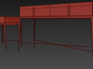 console and bedside table langham the sofa chair 3D 模型