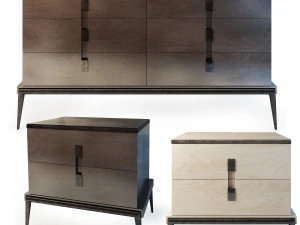 Szafka nocna z komodą Langham firmy Sofa Model 3D
