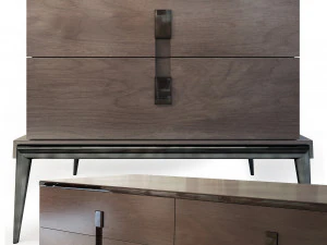 c&ocirc;moda langham mesa de cabeceira a empresa de sof&aacute; e cadeira Modelo 3D