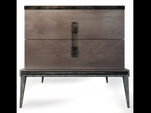 langham dresser nightstand the sofa chair company 3D Model