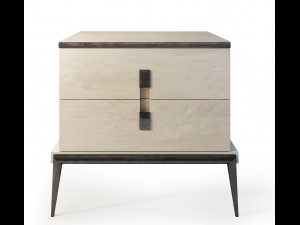 langham dresser nightstand the sofa chair company 3D Model