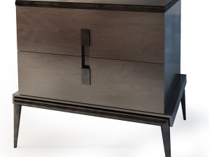 langham dresser nightstand the sofa chair company 3D Model