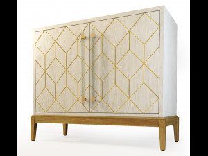 sideboard nightstand perrine bassett mirror Modelo 3D