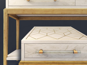 console perrine bassett mirror 3D Model