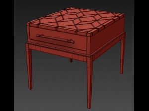 console perrine bassett mirror 3D Model