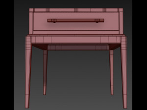 console perrine bassett mirror 3D Model