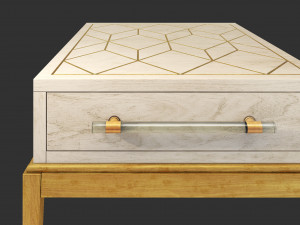 console perrine bassett mirror 3D Model