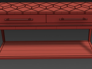 console perrine bassett mirror 3D Model