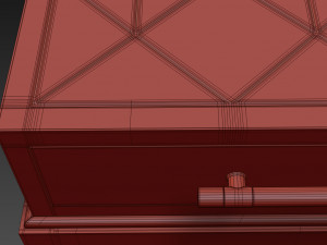console perrine bassett mirror 3D Model