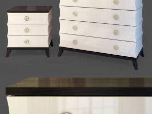 evelyn dresser nightstand 3D Model