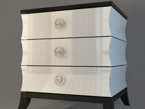 evelyn dresser nightstand 3D 模型