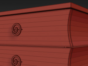 evelyn dresser nightstand 3D 模型