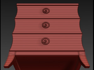 evelyn dresser nightstand 3D 模型