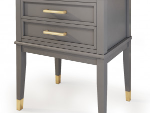 westerleigh dresser nightstand by cosmopolitan 3D Model