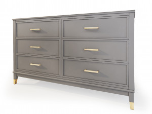 westerleigh dresser nightstand by cosmopolitan 3D Model