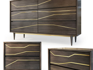 granjeno dresser bedside table by brayden studio 3D मॉडल